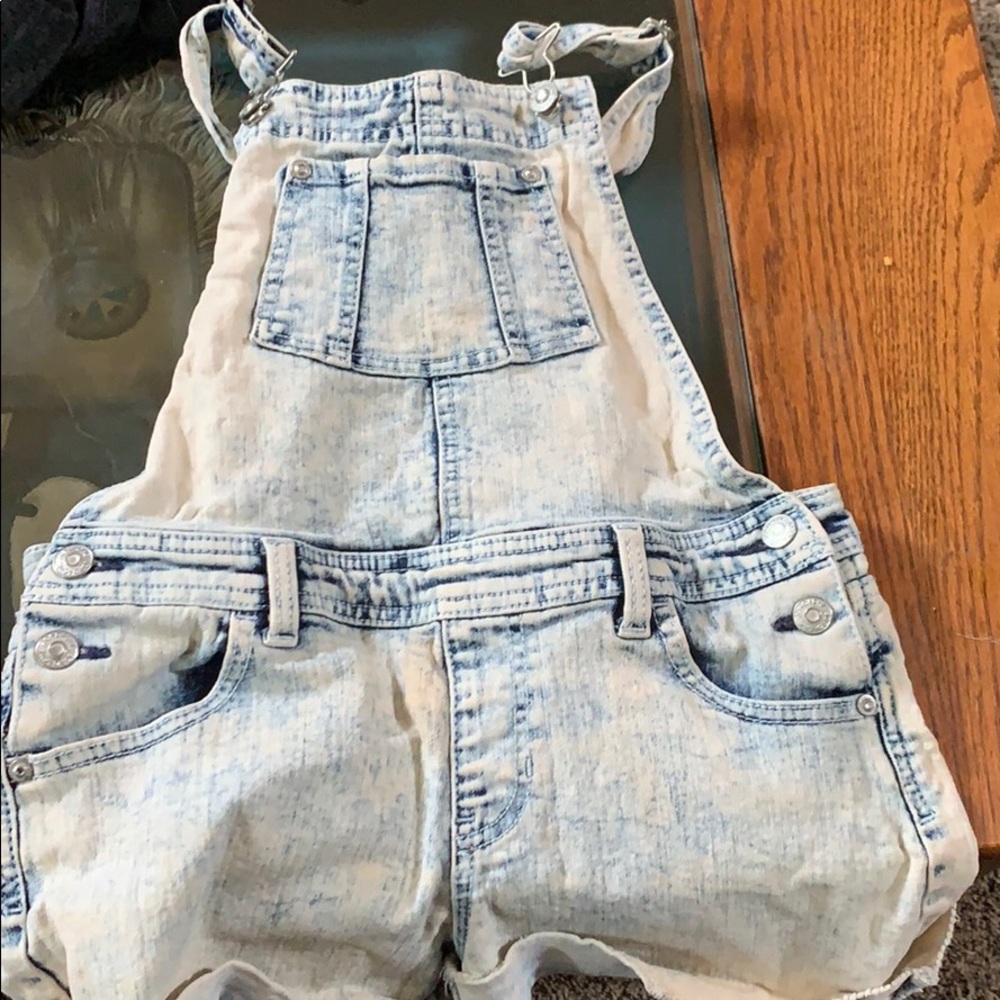 Kids Jean Overall Shorts